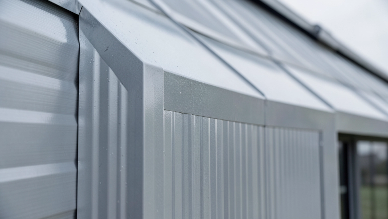 blacha na rąbek elewacja detal