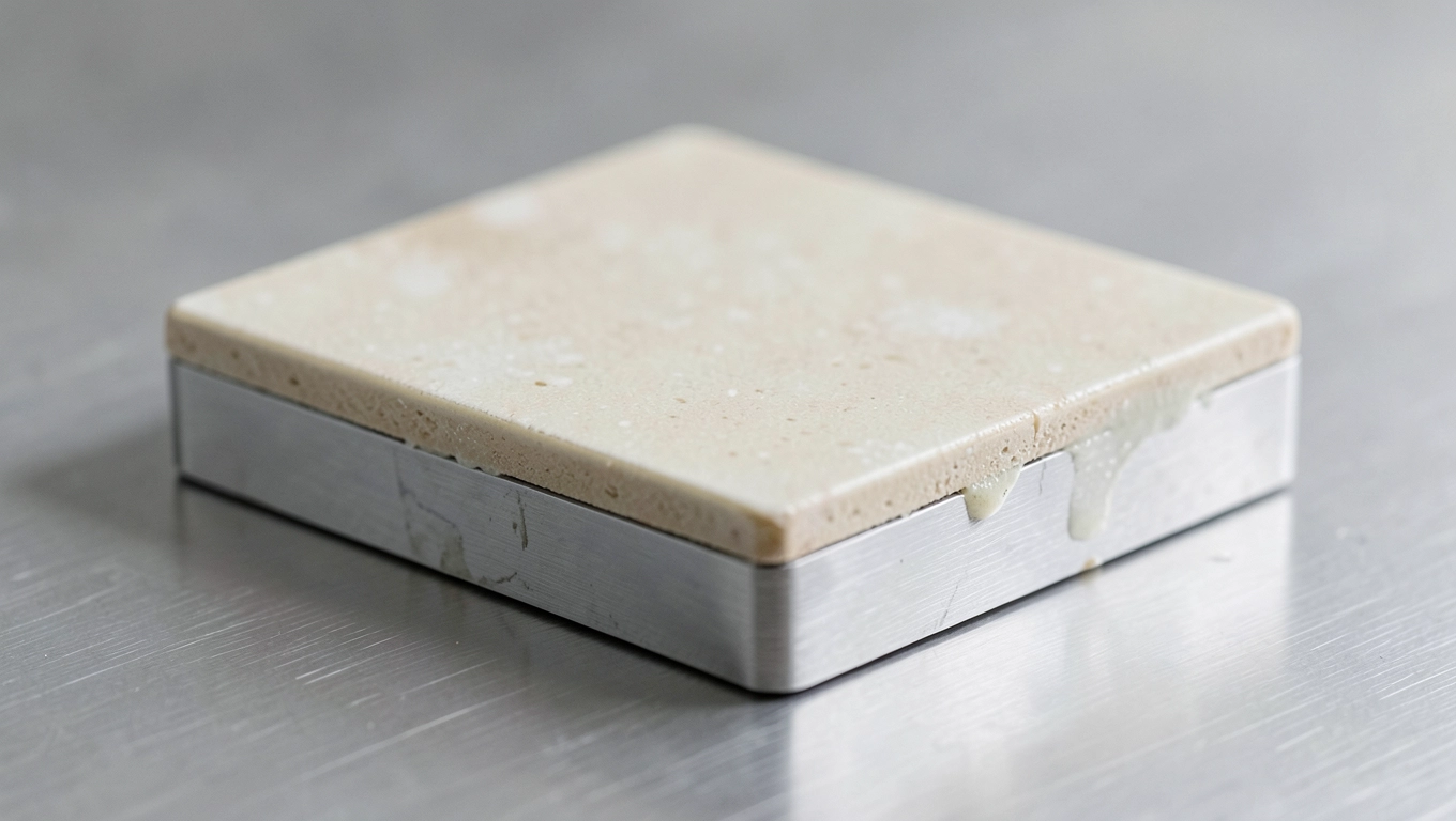 czym przykleić płytkę ceramiczną do blachy