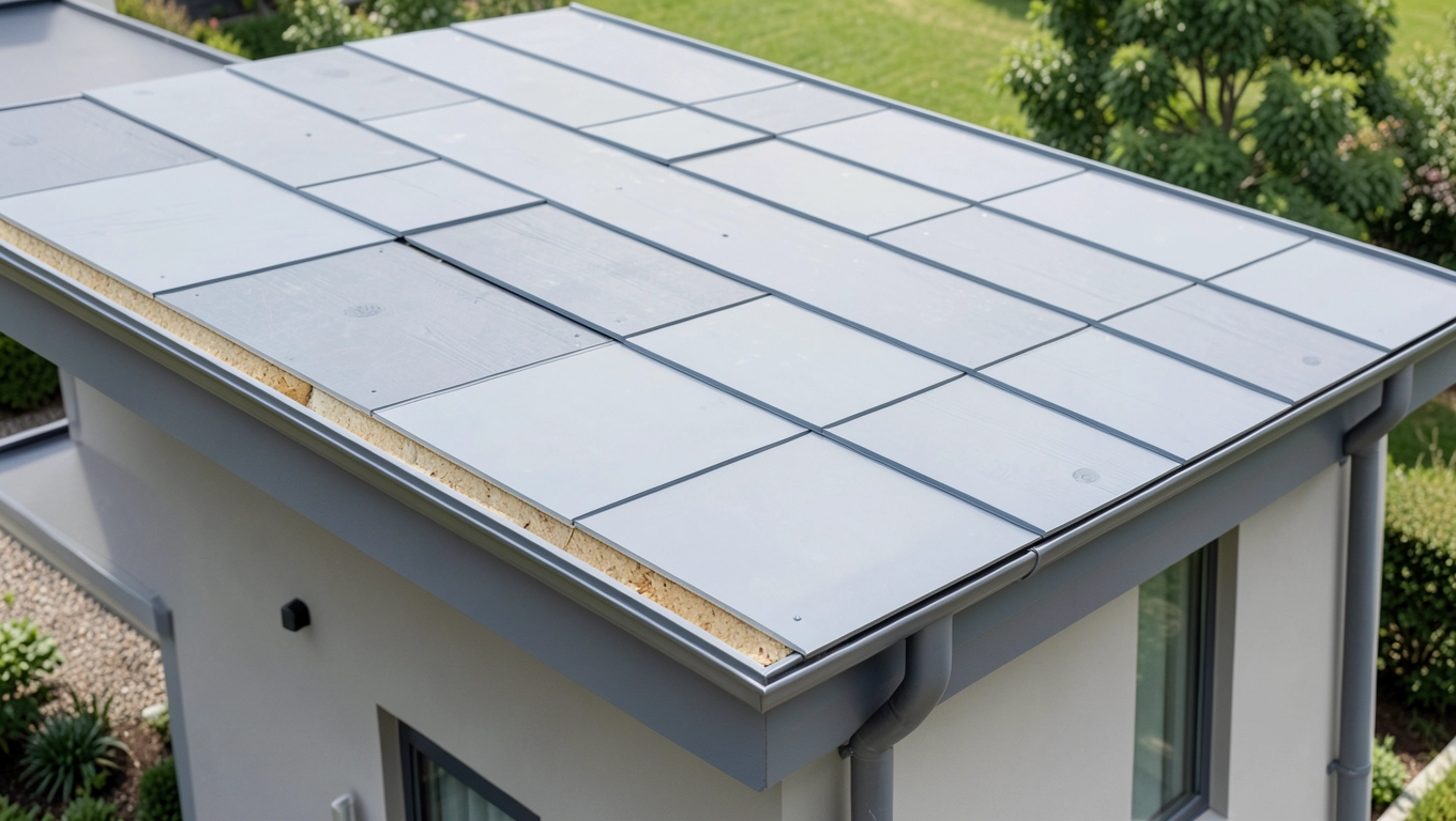 dach płaski blacha trapezowa