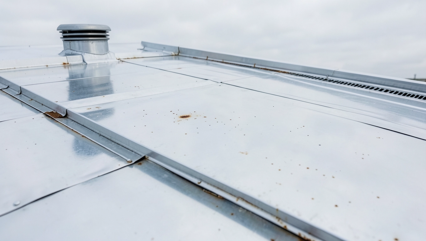 jak położyć blachę na dach płaski