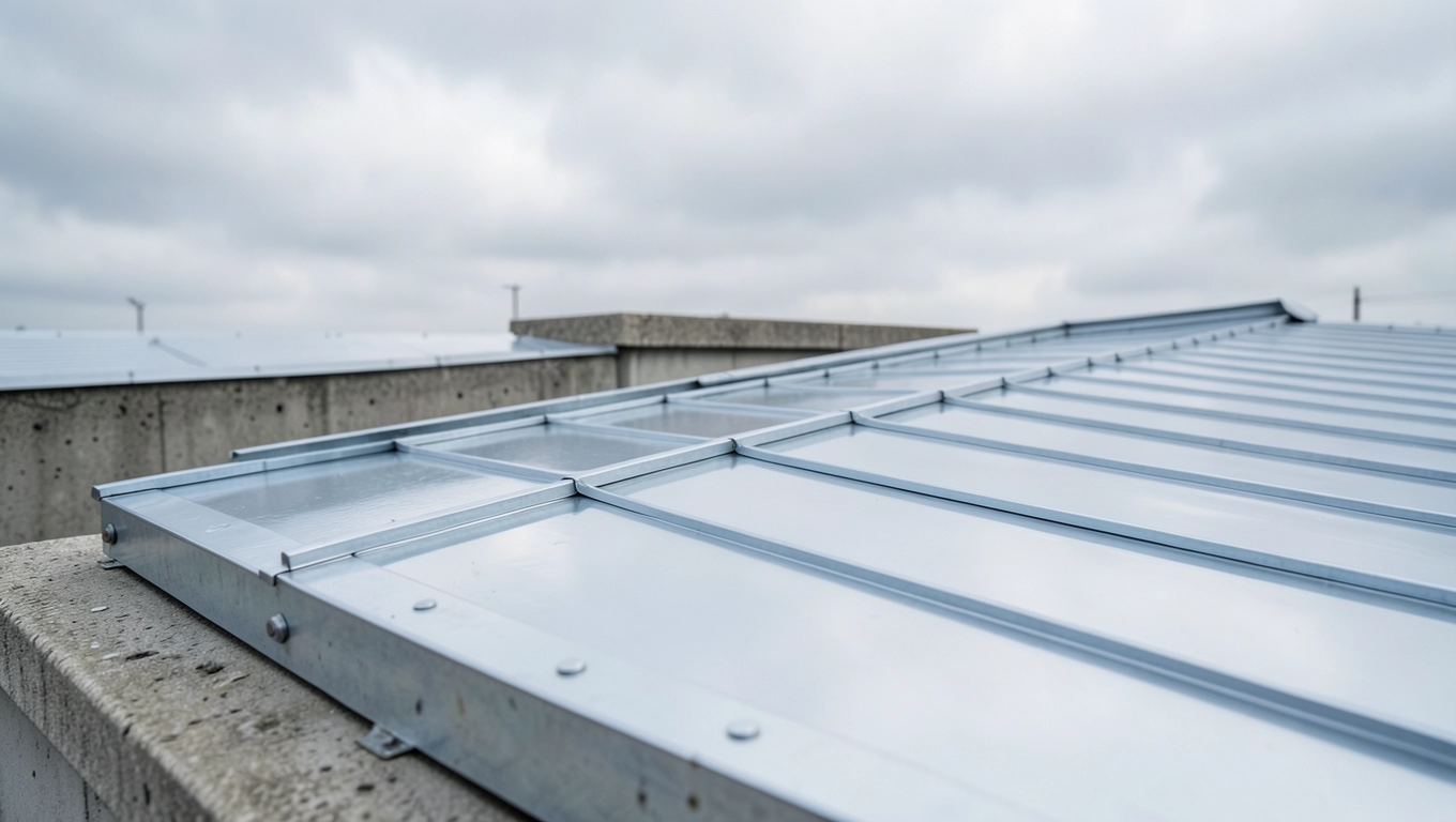 jaka blacha na płaski dach