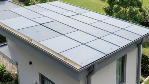 dach płaski blacha trapezowa