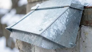 jak zrobić daszek na komin z blachy