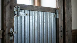 jak zrobić drzwi z blachy trapezowej