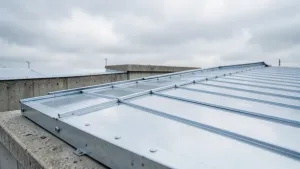 jaka blacha na płaski dach