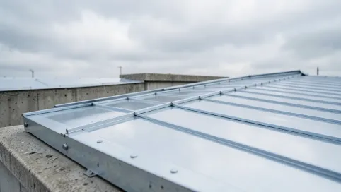 jaka blacha na płaski dach