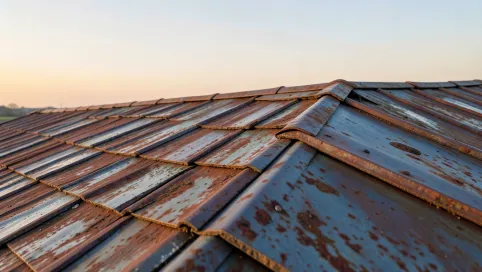 montaż blachy trapezowej na dachu pokrytym papą