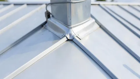 obróbka komina blacha na rąbek cena