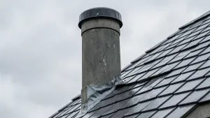 obróbka komina okrągłego blacha trapezowa