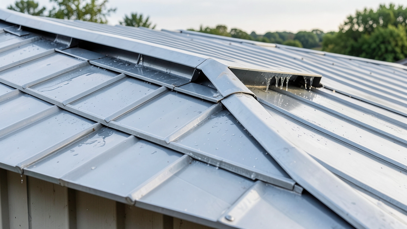 wentylacja dachu z blachy trapezowej